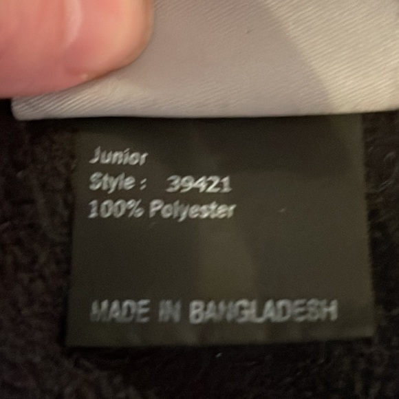 Obermeyer Black quarter zip black jacket Sz XL Juniors PTP: 20.5” - Picture 12 of 12